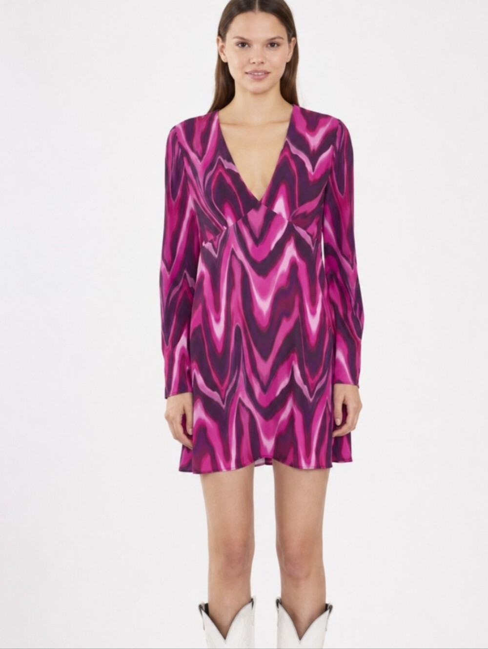 Glamorous | Pink Purple Design Mini Dress